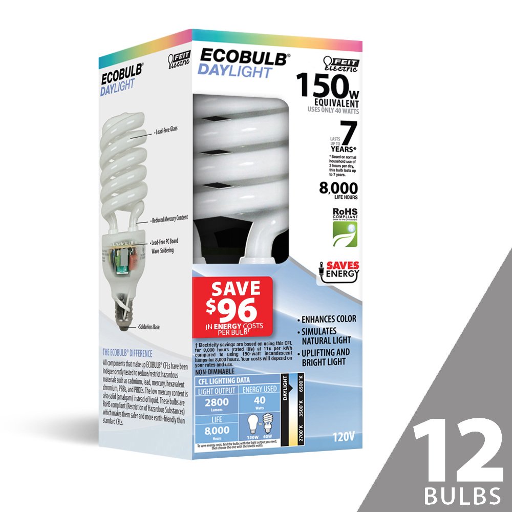 Feit CFL Bulbs 6500k